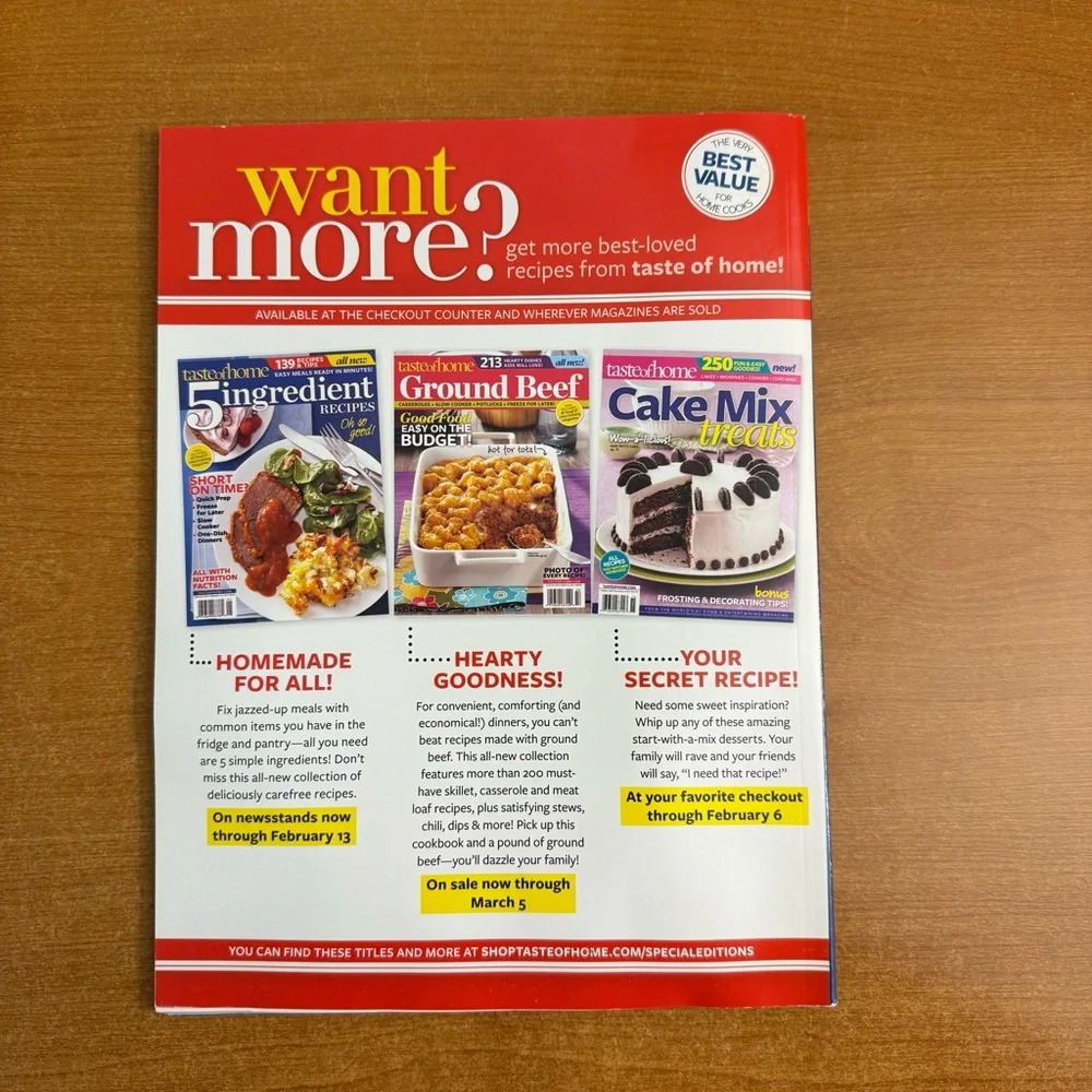 Taste of Home Recipe Collection with Red‎ and Yellow Accents